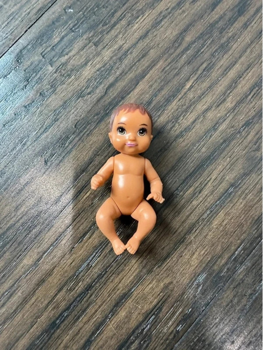 Barbie brown hair Baby Doll Loving Family Dollhouse Figure
